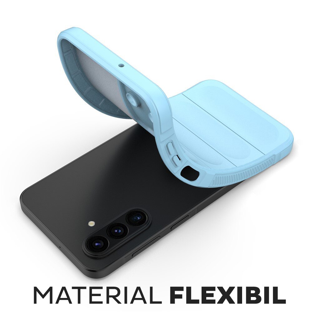 Husa pentru Samsung Galaxy A17 5G / A17 4G DaDen® Magic Shield, Antisoc, Interior microfibra, TPU, Albastru