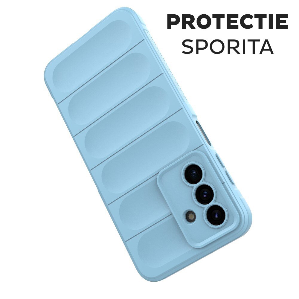 Husa pentru Samsung Galaxy A17 5G / A17 4G DaDen® Magic Shield, Antisoc, Interior microfibra, TPU, Albastru