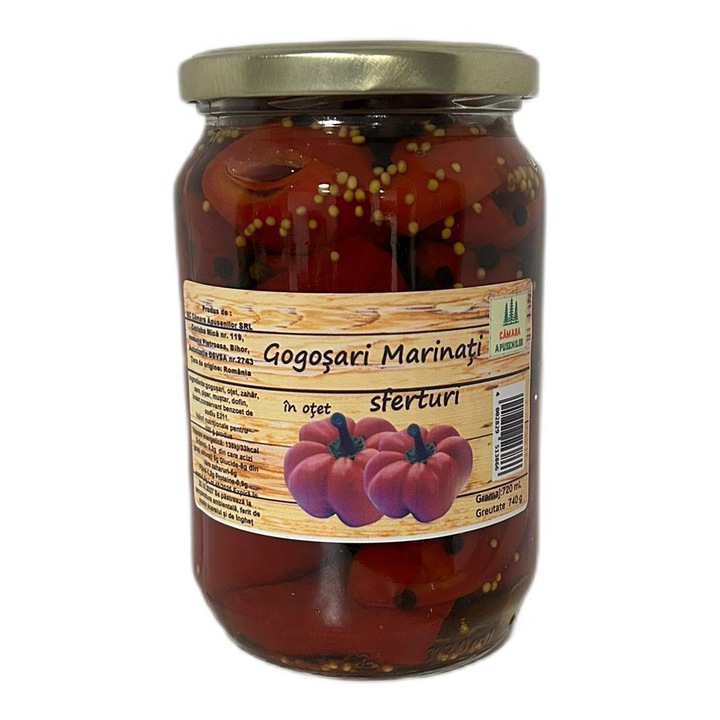 Gogosari marinati in otet, OEN, conservă, 500g