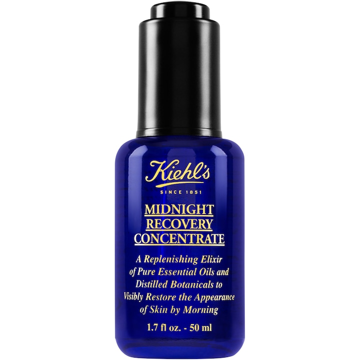 Concentrat reparator de noapte Kiehl's Midnight Recovery Concentrate, regenereaza si restabileste aspectul sanatos al pielii, 50 ml
