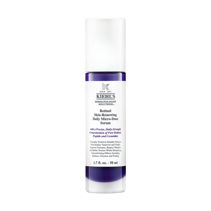 Serum antirid Kiehl's Retinol Skin-Renewing Daily Micro-Dose, cu efect de reinnoire celulara, 50 ml