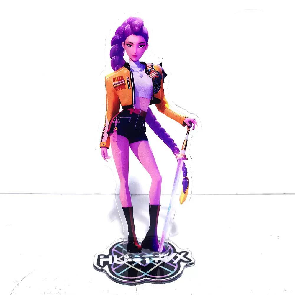 Figurina din acryl Kpop Rumi, cu suport, Demon Hunters, 16 cm