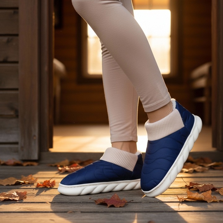 Papuci captusiti din bumbac H53bleumarin 122010, Bleumarin, 38-39