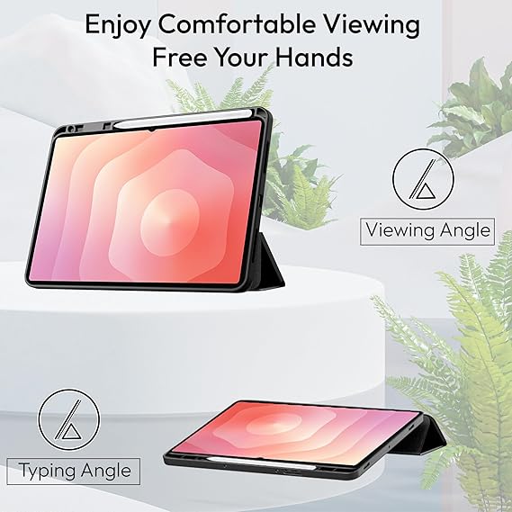 Husa Smart Cover compatibila cu Samsung Galaxy Tab S11 Ultra 2025 14.6inch, Slot Pen, Negru, TELGORBCS