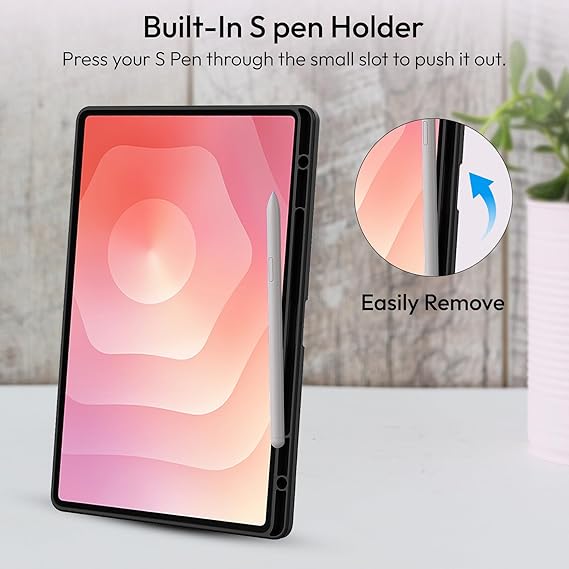 Husa Smart Cover compatibila cu Samsung Galaxy Tab S11 Ultra 2025 14.6inch, Slot Pen, Negru, TELGORBCS