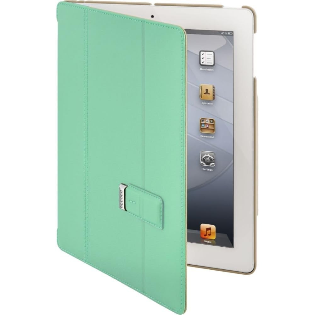 Husa Pelle Folio cu suport unic pentru 3 suporturi pentru noul iPad cu ecran Retina 2 3 4, verde menta, SWITCHEASY