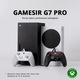 Кабелен контролер GameSir G7 Pro за Xbox Series X, S, Xbox One, безжичен геймпад за PC и Android с TMR стикове, аналогови спусъци с ефект на Хол, честота на запитване 1000 Hz, 3,5 мм аудио жак,ч бял