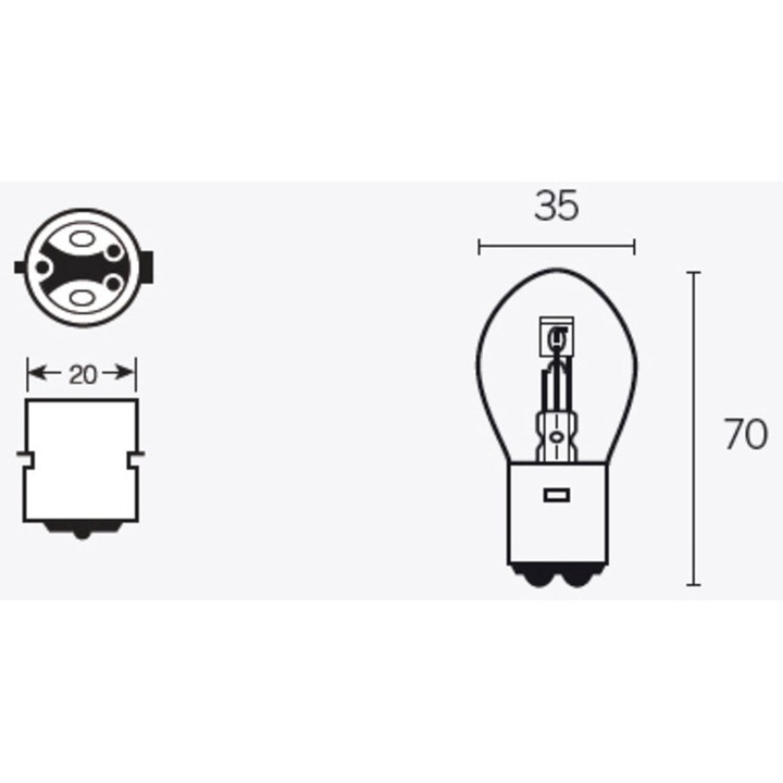 TECNIUM B35 12V 35W Крушки - 10 броя