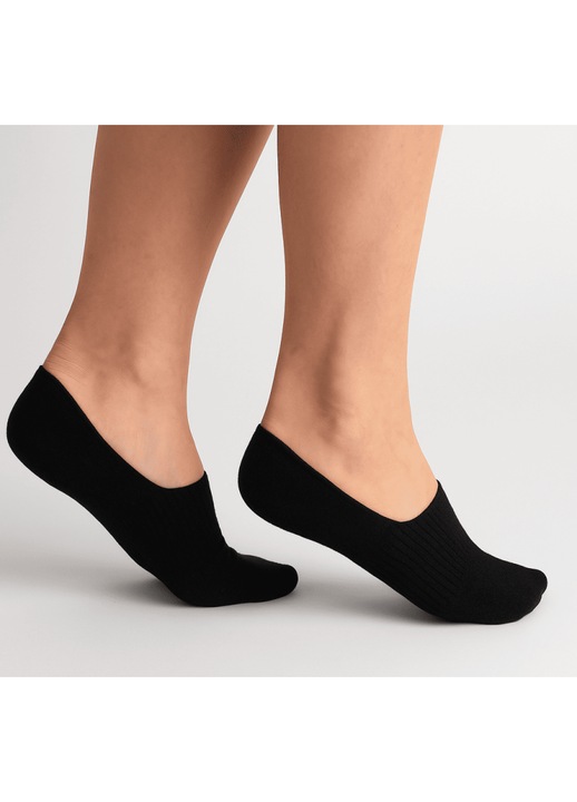 Sosete Scurte Model Talpici Mixbo, cu Banda Silicon, Bumbac, Negru, 35-39 marime