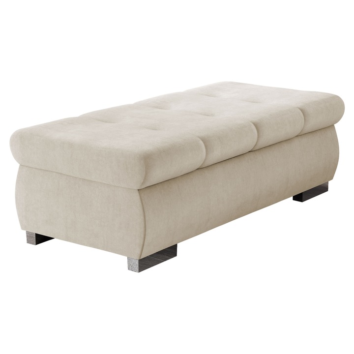 Taburet mare Herkules, MIRJAN 24, bej deschis, 60x120x39 cm