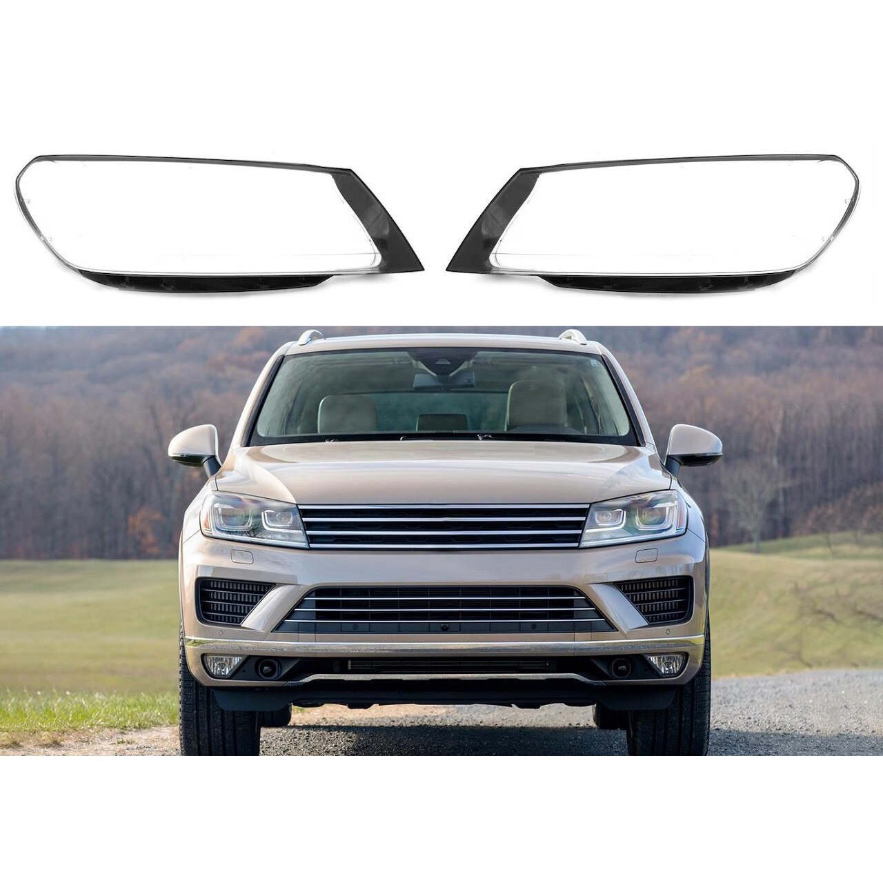 Sticlă pentru faruri Compatibil VW Touareg 7P Facelift - eMAG.ro