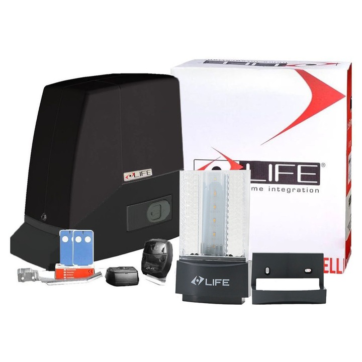 Kit automatizare Porti Culisante pana la 2T, 2000 KG Life Acer2000, Motor 230V, 2000N, 450W