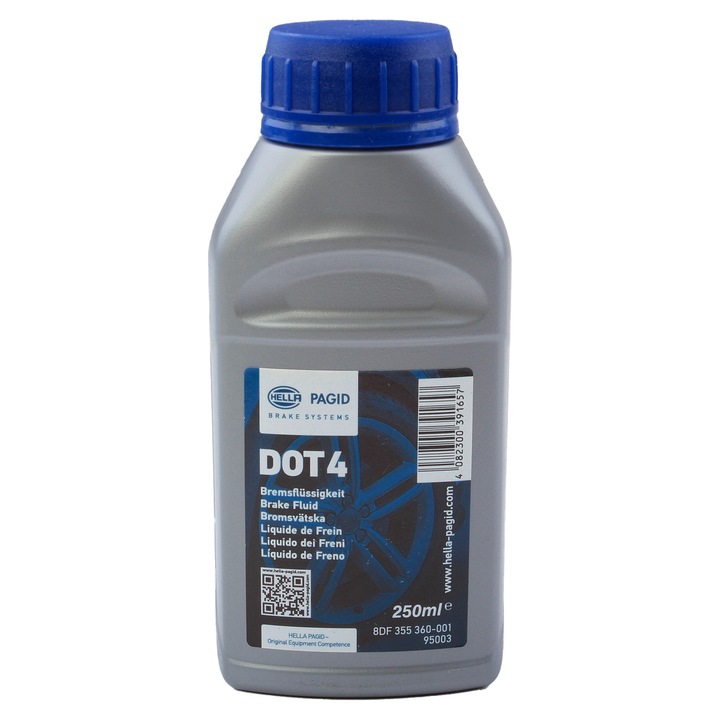 Спирачна течност Hella DOT4 0,25 ml
