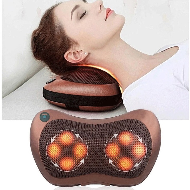 Масажна Възглавница FONIX OrthoKnot с 4 Възела, Кафява, 30x45см