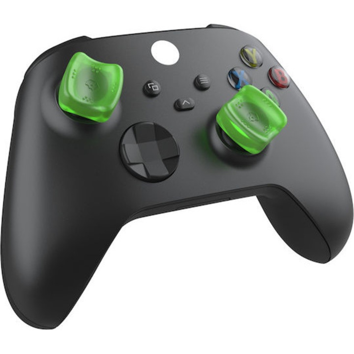 Accesorii console gaming, Gioteck Sniper Thumb Grips, verde translucid, set