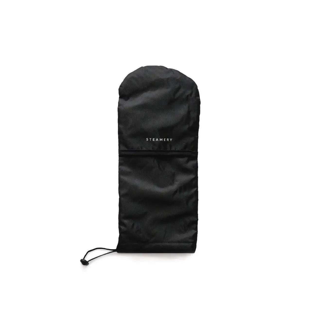 Aparat de calcat vertical cu aburi Steamery Stockholm, Cirrus Lite Travel, 70 ml, debit abur 16 g/min, 2 trepte de putere, tehnologie Dry Steam, cap rotativ, functie dedurizare apa, senzor temperatura, compact, manusa inclusa, 1200 W, antracit