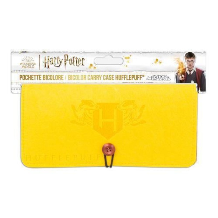 Husa pentru Nintendo Switch, Nintendo, model Harry Potter, Hufflepuff, galben