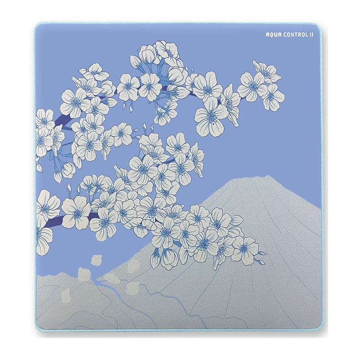 Подложка за мишка за игри X-Raypad Aqua Control 2 Ac2 Sakura, ултра-прецизна подложка за мишка с перфектна скорост и контрол, предназначена за FPS геймъри с ниски DPI изисквания