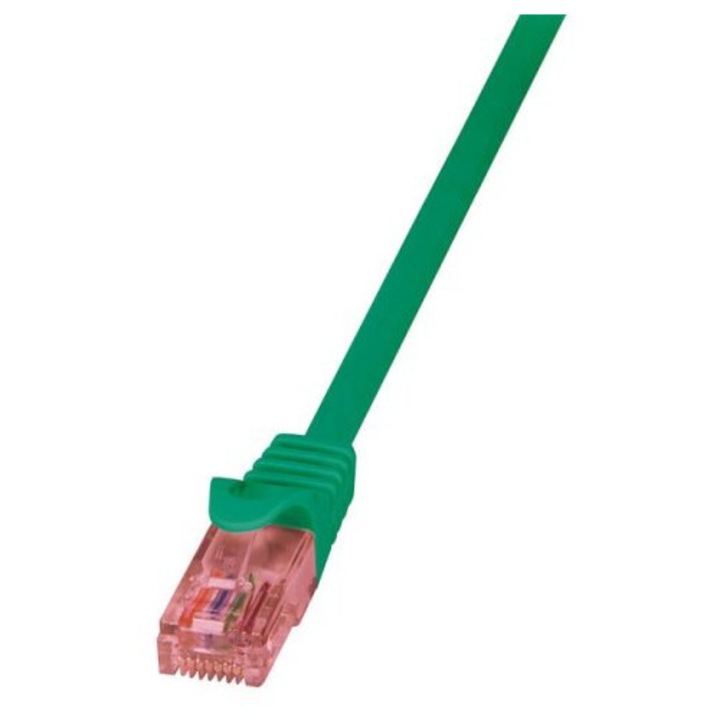 Logilink CAT6 U-UTP Пач кабел 3м зелен, 205958, Мрежови кабели