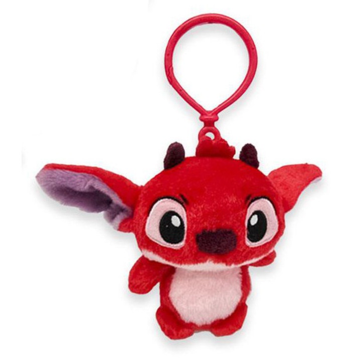 Brloc de pluș Disney Lilo și Stitch, Cățelul stelelor, 3D roșie cu agățătoare, ornament pentru geantă 12 cm