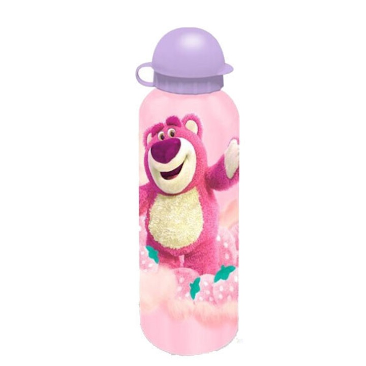 Disney Játékháború Lotso Strawberry alumínium kulacs ivókupakkal 500 ml