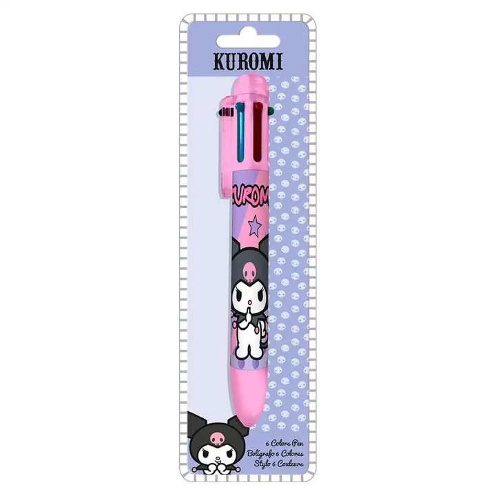 Hello Kitty Kuromi химикалка с 6 цвята