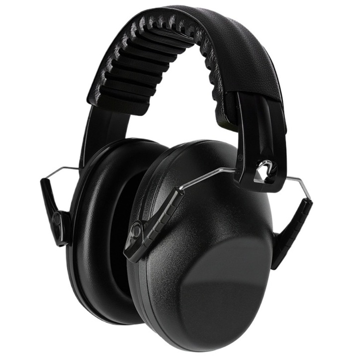 Антифони за бебета, Ronyes, 2 в 1, поливинилхлорид/еко кожа, сгъваеми, 13x12.5x10см, черни