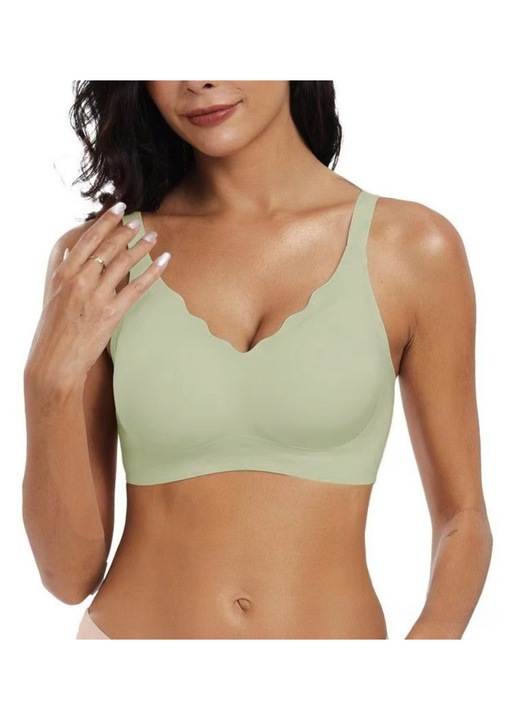 Sutien dama Ronyes, push-up, nylon/elastan, Verde