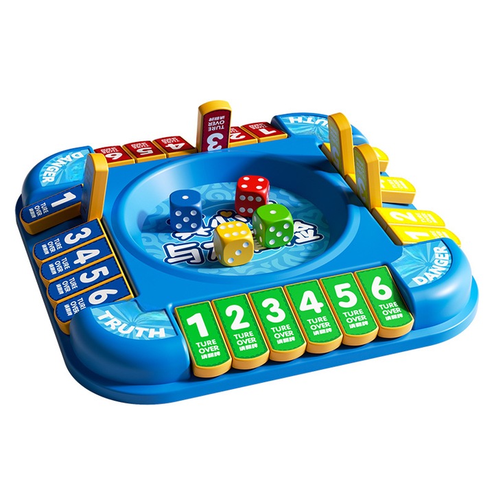 Set Jocuri de Societate ORBER, Adevar sau Provocare, 54 de Carti, 4 Zaruri, 18,1x18,1cm