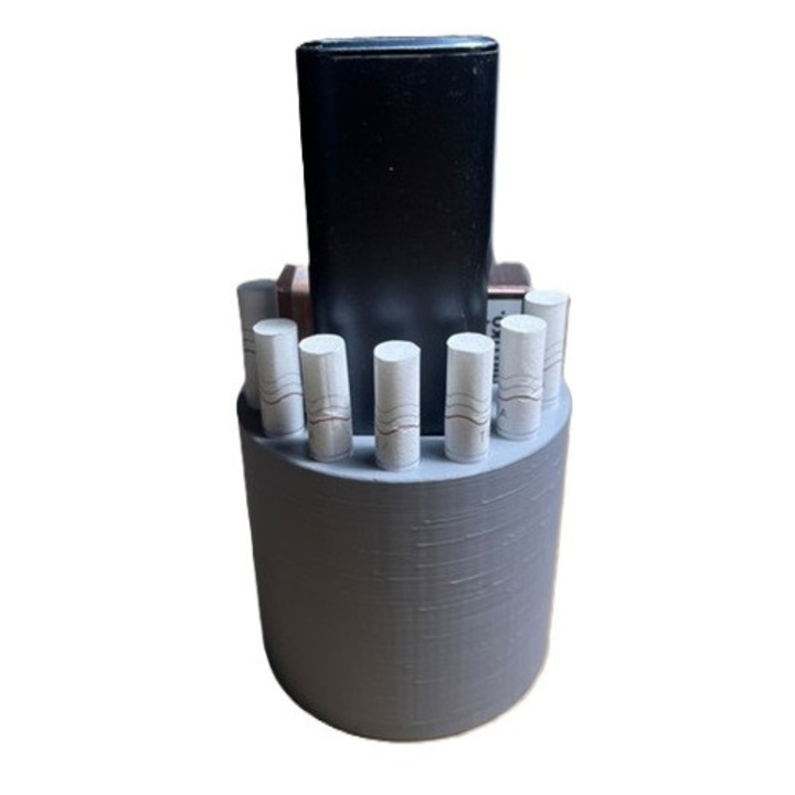 Suport auto IQOS ILUMA si pachet Terrea, printat 3D (PET-G), gri, Dual Stax™®