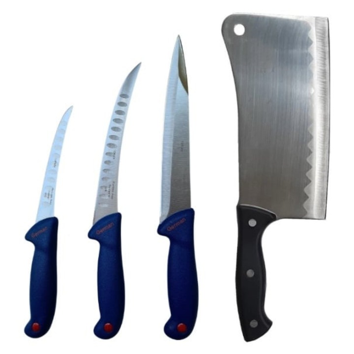 Set cutite profesionale, 4 piese, otel inoxidabil