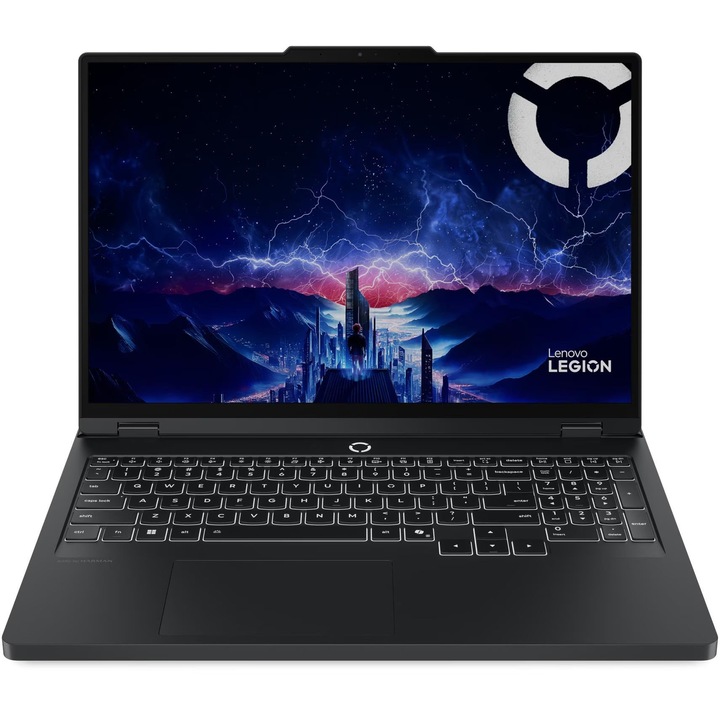 Лаптоп Lenovo Legion Pro 5 16IAX10H с Intel Core Ultra 9 275HX (2.7/5.4GHz, 36M), 32 GB, 1TB M.2 NVMe SSD, NVIDIA RTX 5070 Ti 12GB GDDR7 DLSS 4, Free DOS, Черен