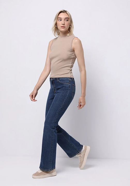 Pantaloni de dama, COLIN'S, regular fit, albastru