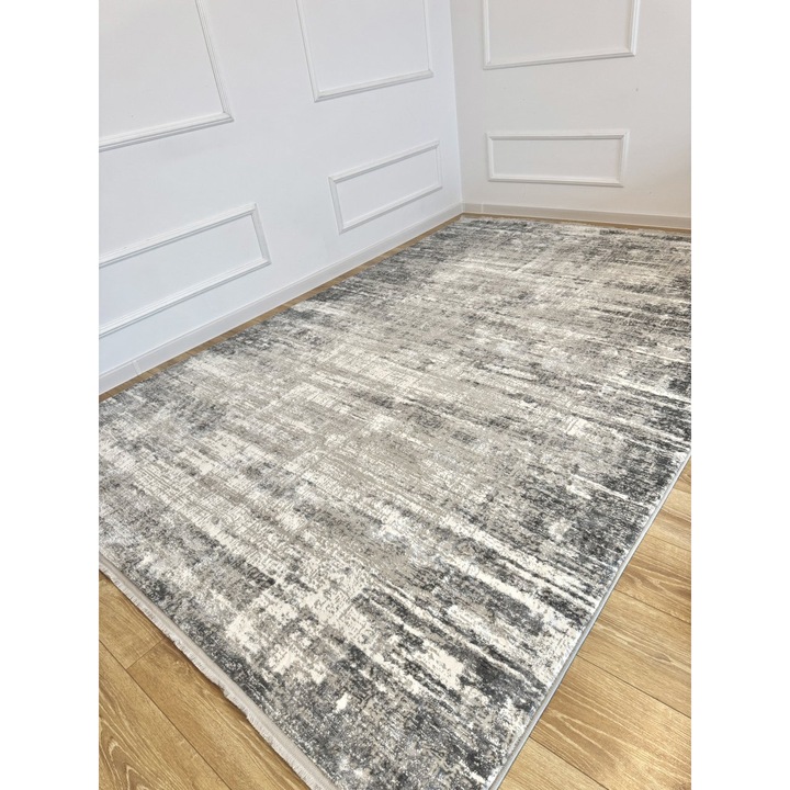 Covor in nuante de gri si alb 300 x 500