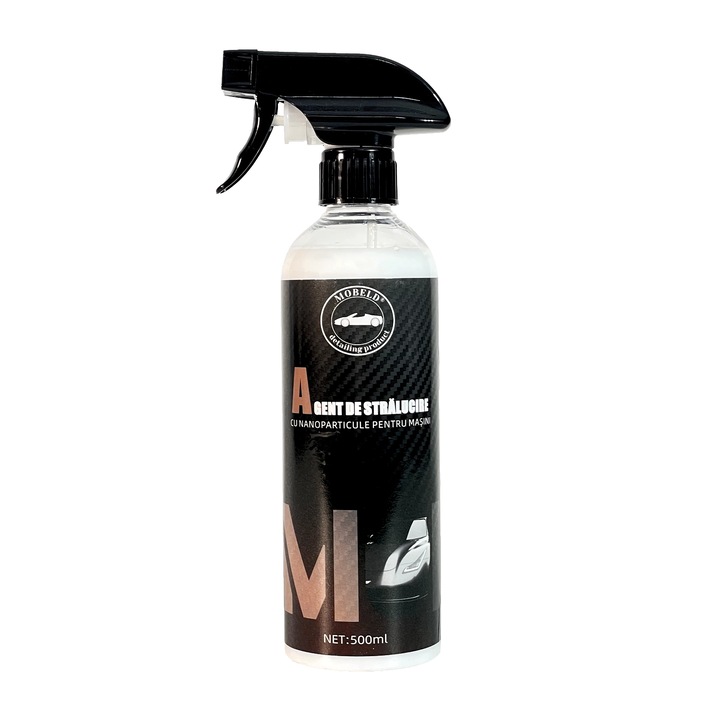 Solutie intretinere auto MOBELD, agent de stralucire cu nanoparticule, hidrofob, 500ml