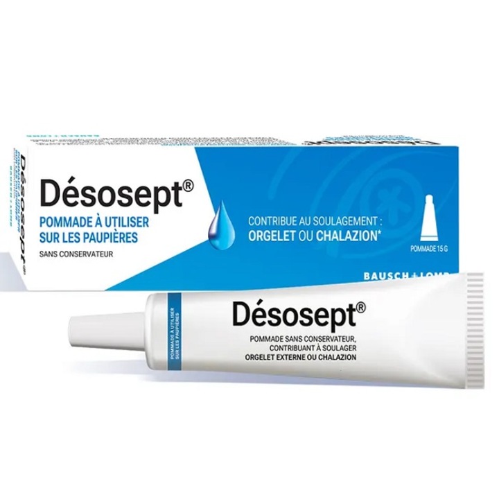 Unguent oftalmic Desosept, Bausch & Lomb, 15g, gel, cu ingrediente active din plante medicinale