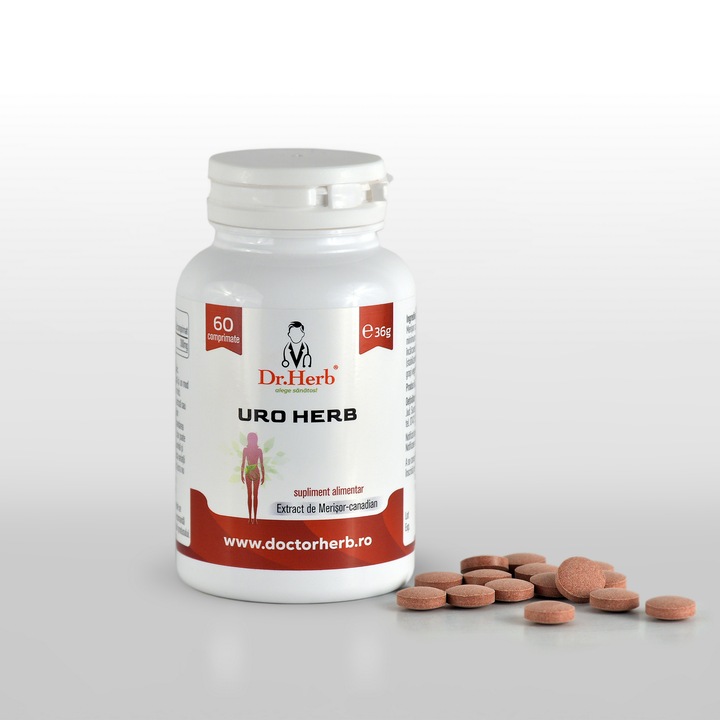 Uro Herb 60 comprimate, Dr.Herb, extract de merisor-canadian