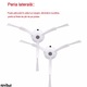 AjieQaQ tartozékkészlet Roborock S8 / S8+, S8 Pro Ultra porszívóhoz, 2 fehér 3 karos oldalkefe, 2 szűrő, két teljes fedésű felmosó, 2 levehető végű központi kefe, csereszerszámok