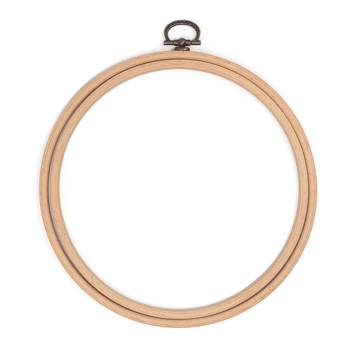 Függeszthető fa hímzőráma 16 cm Nurge 220-3