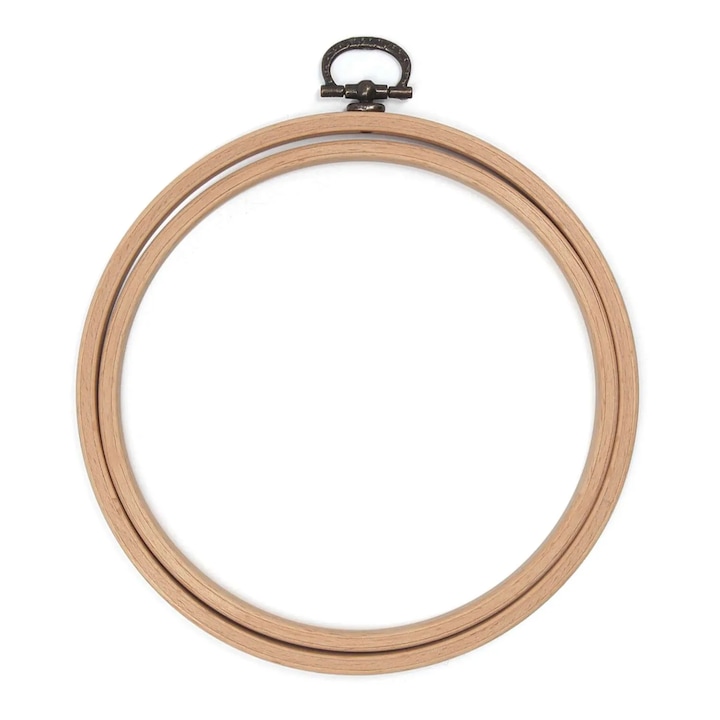 Függeszthető fából készült hímzőráma 13 cm Nurge 220-2