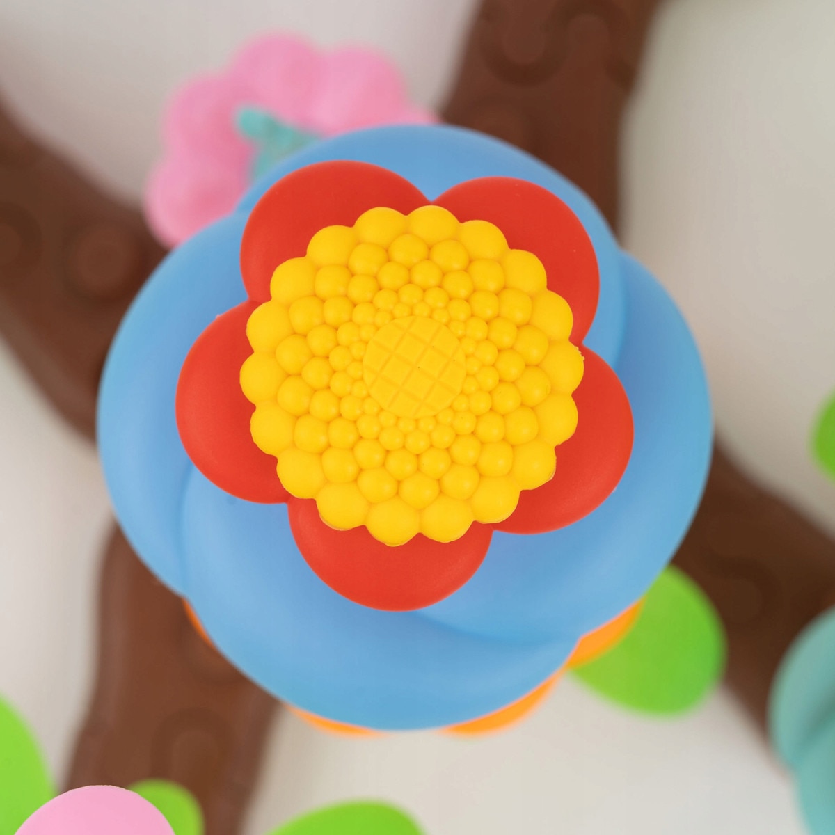 Set de constructie Flower Garden, 165 elemente, culori variate