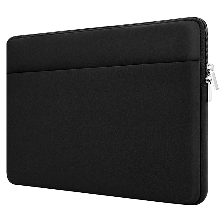 Geanta Pentru Laptop Hedugo, Compatibila Cu Macbook Hp Acer Asus Notebook De 15 Pana La 16 Inch, Cu Buzunar Cu Fermoar Pentru Accesorii, Husa Captusita Pentru Laptop De 15" Pana La 16"