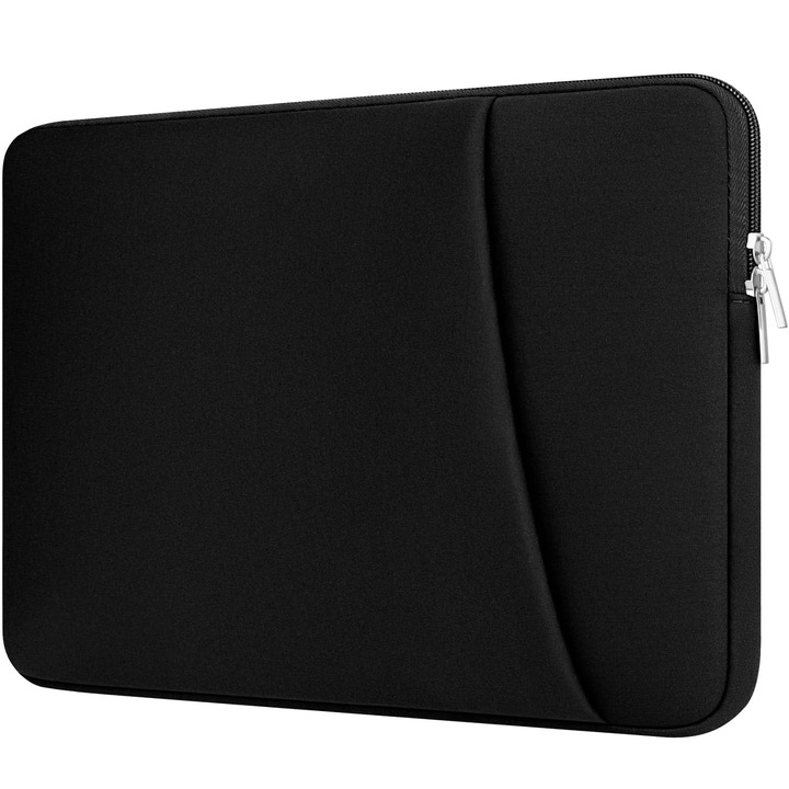 Husa Pentru Laptop Hedugo Cu Buzunar Pentru Accesorii Cu Fermoar, Compatibila Cu Laptopul De 17 Inch, Hp, Dell, Lenovo, Asus, Acer, Captusita, Rezistenta La Socuri, Pentru Laptop/Chromebook/Tableta De La 17" La 17 "3"