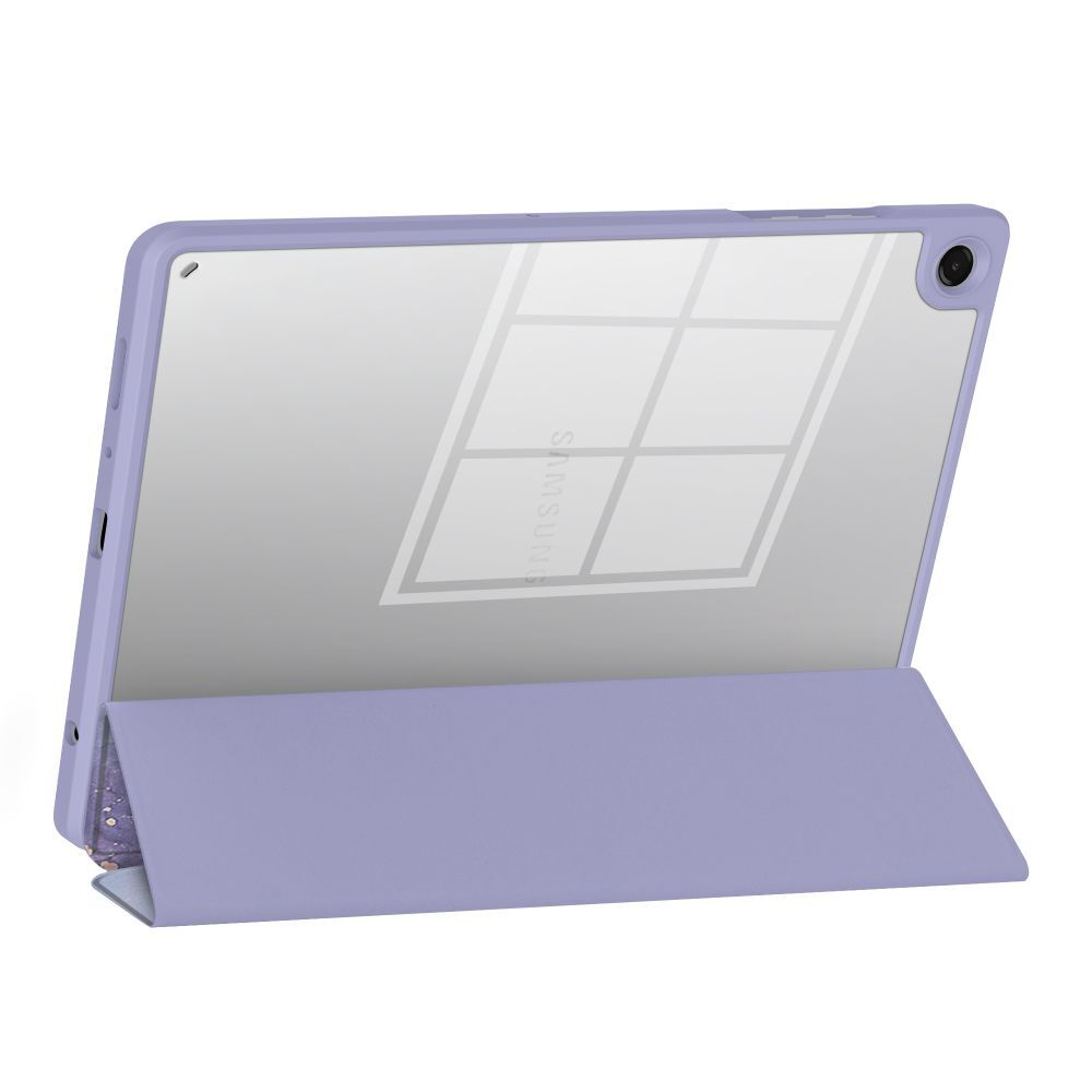 Husă tabletă compatibilă cu Samsung Galaxy Tab A9+ Plus 11.0 X210 / X216 - TECH-PROTECT HYBRID LILA MARBLE, cu suport creion