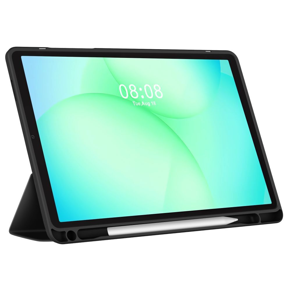Husă tabletă compatibilă cu Samsung Galaxy Tab A11+ Plus (SM-X310, SM-X315, SM-X236) - Tech-Protect Hybrid negru, cu suport pentru stylus