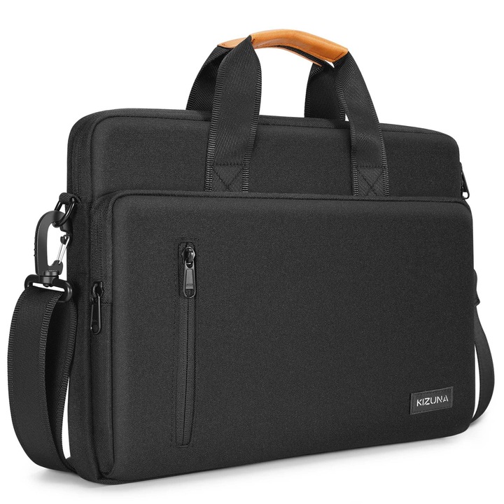 Kizuna Geanta Laptop 15.6 Inch, Geanta Notebook Laptop 15" Pentru Macbook Pro 16 M2/16 Lenovo Ideapad 5 Pro & Pro 5I/Flex 5 & 5I/Ideapad 3I & Slim 3I/Legion Pro 5//Hp/Huawei/Dell, Negru