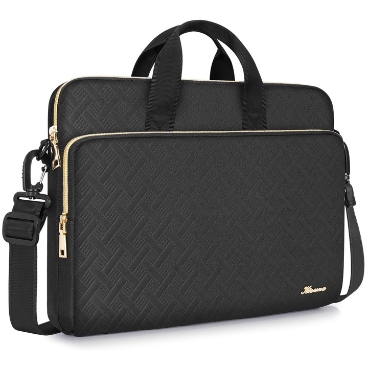 Kizuna Geanta Laptop 13.3 Inch, Husa Notebook, Husa Laptop 13" Pentru Macbook Pro 14 M4 Max/14 Lenovo Ideapad Pro 5I & Flex 5/Thinkpad X1 Carbon/Yoga Slim 9I/14.5" Dell Xps 14/Hp Envy, Negru