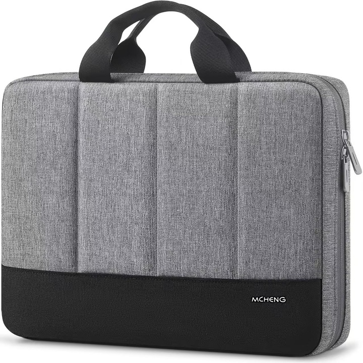 Geanta Laptop Mcheng 13.5-14 Inch, Rezistenta La Socuri, Portabila, Cu Maner, Compatibila Cu Macbook Air/Pro 13 Inch/Surface Laptop 13.5/Hp Stream 14/14" Acer Chromebook 514, Gri