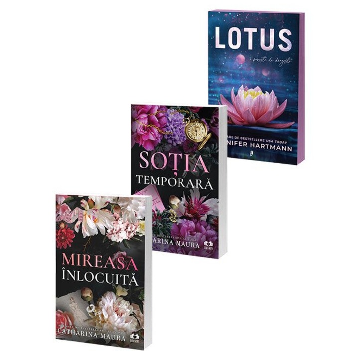 Pachet 3 cărți, Librex Publishing, Mireasa înlocuită, Soția temporară, LOTUS, literatură modernă și contemporană