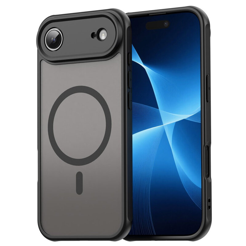 Husa pentru iPhone 17 Air, Joyshell Frost Matte cu MagSafe, Protectie Completa, Negru